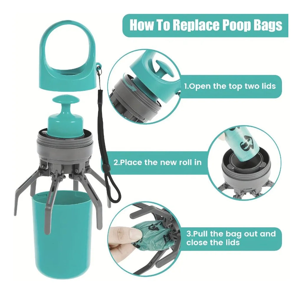Recogedor Portátil Excrementos mascotas
