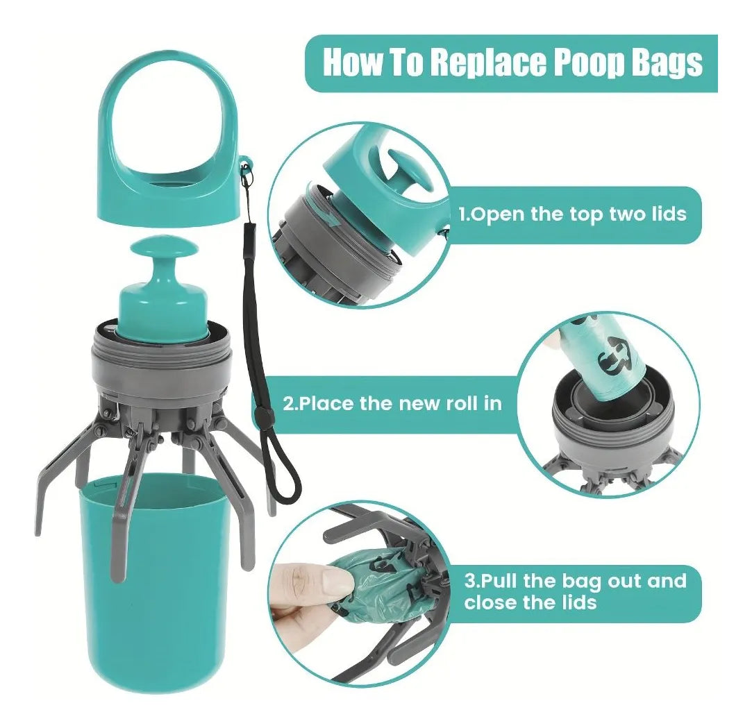 Recogedor Portátil Excrementos mascotas