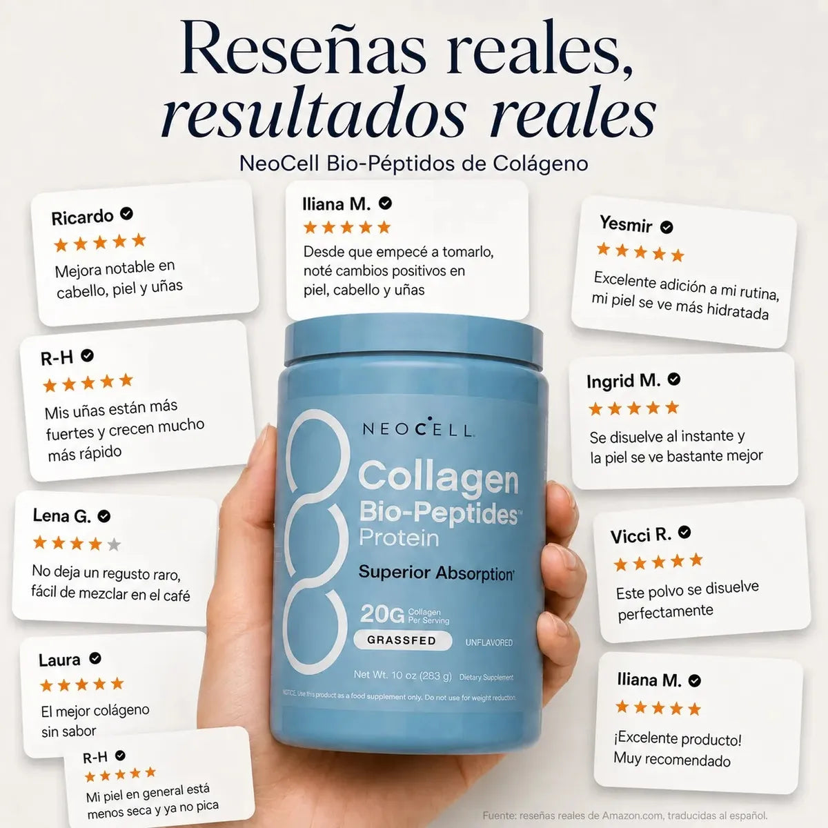 NeoCell COLAGENO Bio-Peptides 567g  - 20g por porción