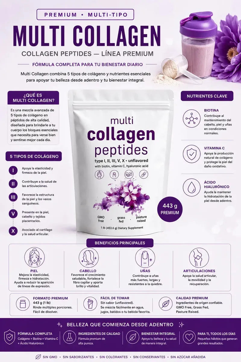 MULTICOLLAGEN PEPTIDES COLAGENO 454 GR